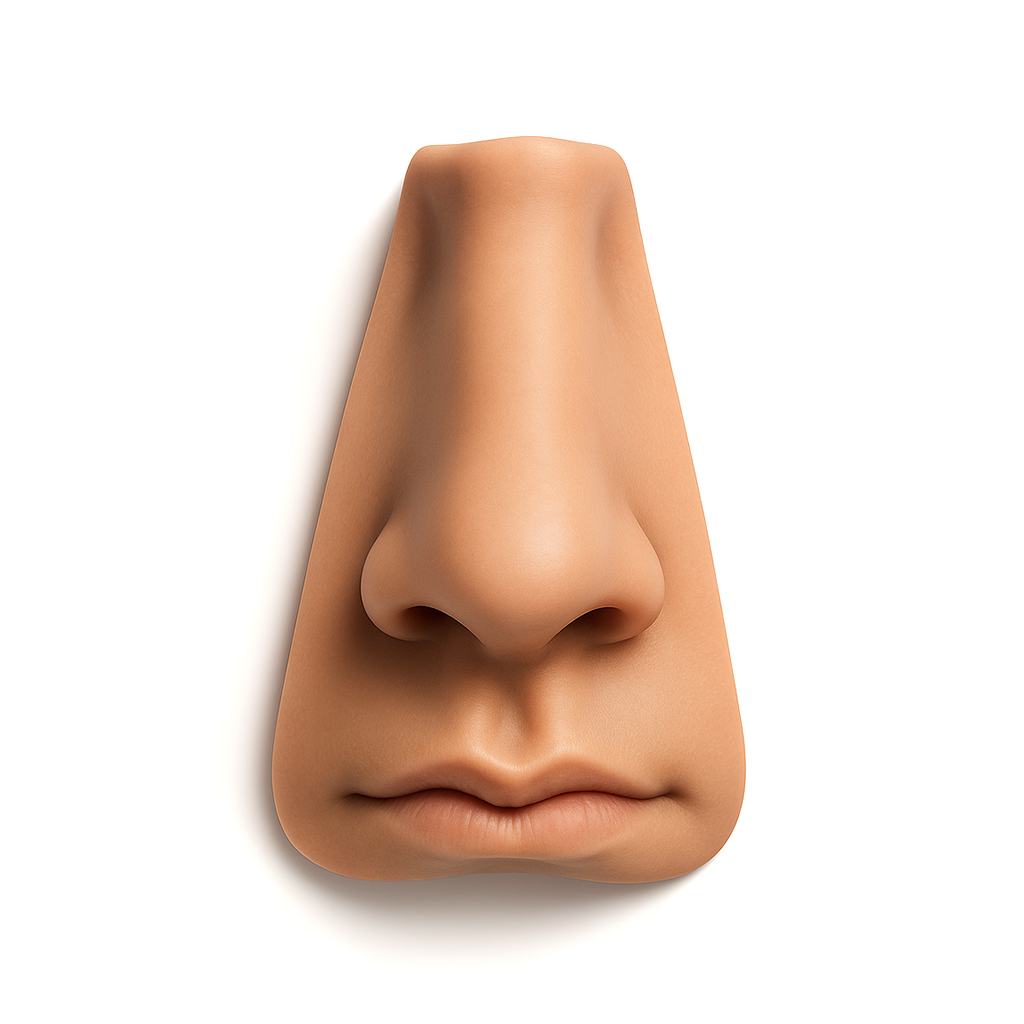 Nariz y Labio Superior de Silicona