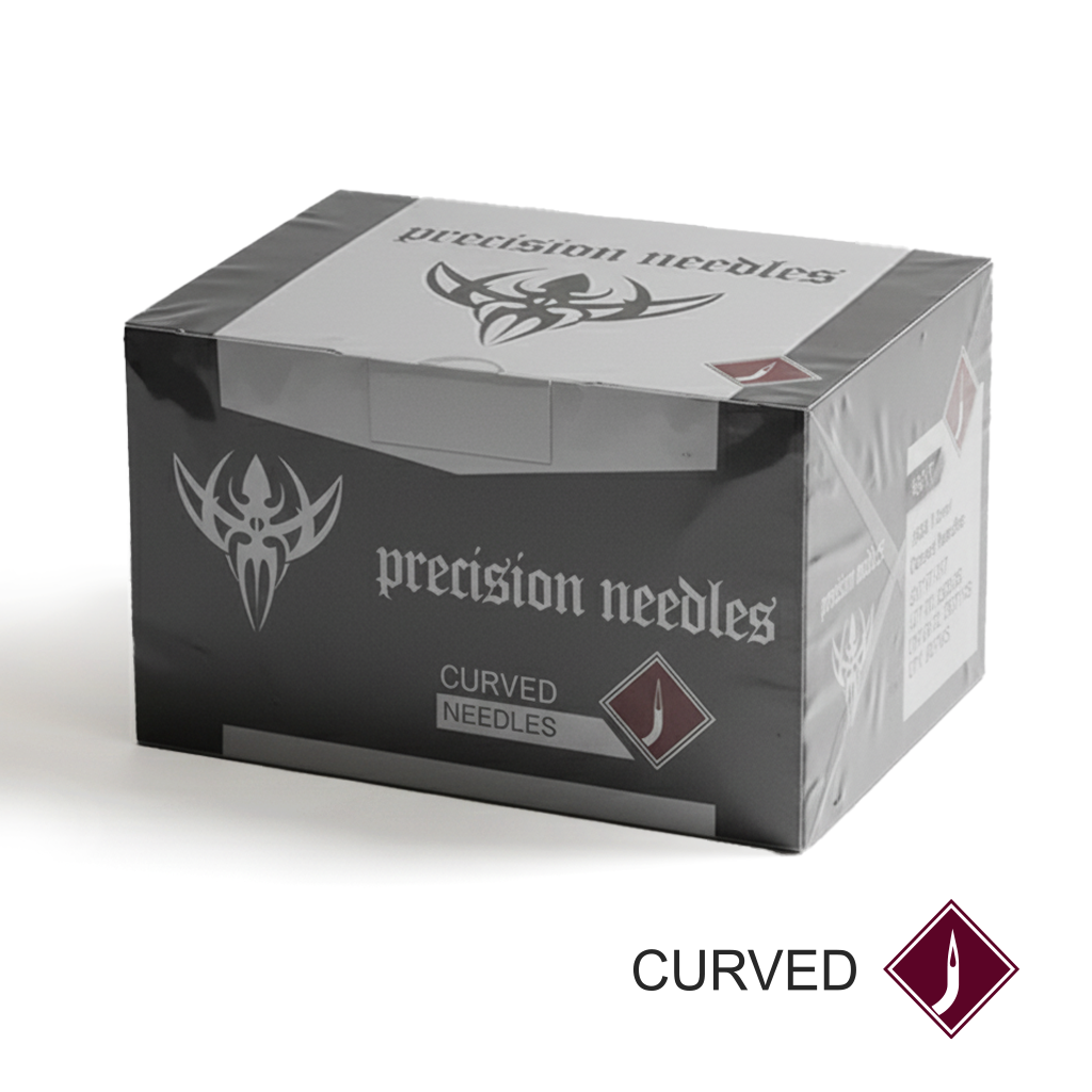 PRECISION NEEDLES AGUJAS CURVAS PARA PIERCING ESTÉRILES (1UND)