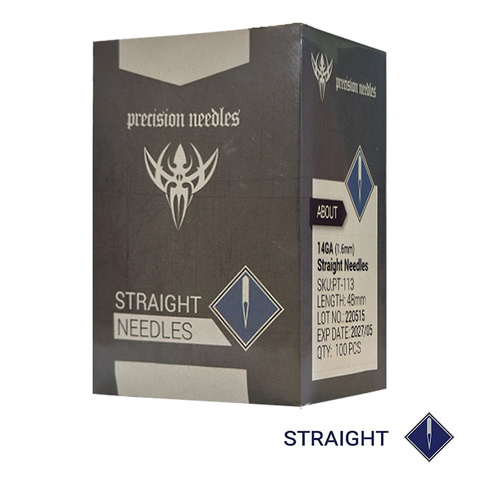 PRECISION NEEDLES AGUJA RECTA PARA PIERCINGS