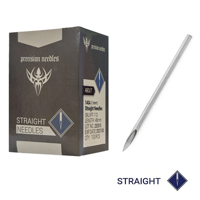 PRECISION NEEDLES AGUJA RECTA PARA PIERCINGS