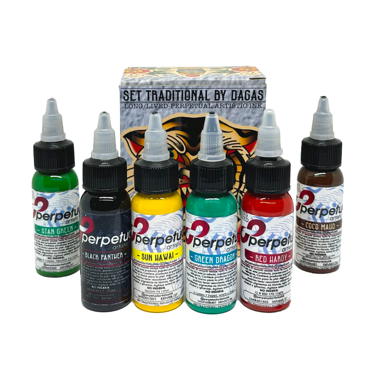 Set tradicional de 6 Pigmentos Perpetual DAGAS